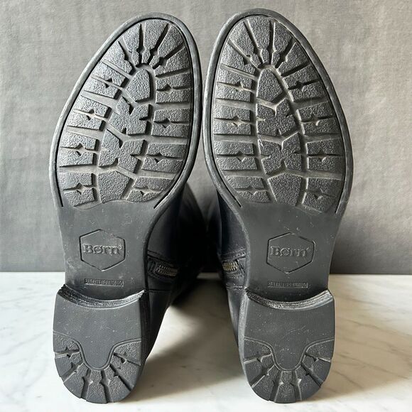 Born North Black Leather Knee High Riding Boots in Box - Women's Size 8.5 - Picture 6 of 15